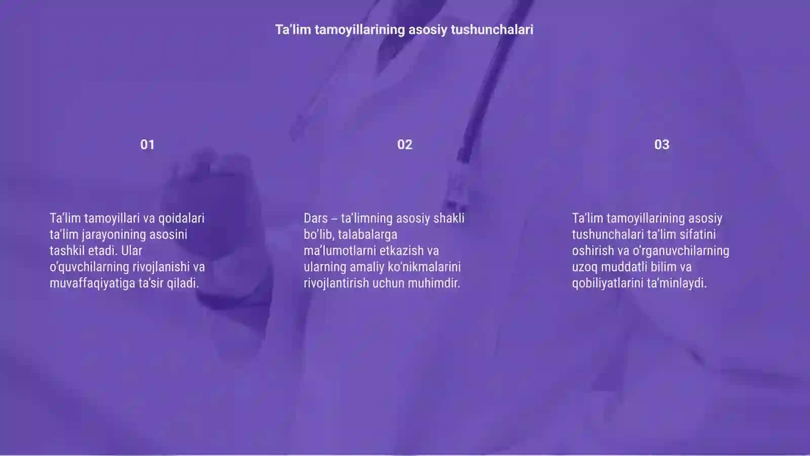 Ta’lim tamoyillari va qoidalari 3