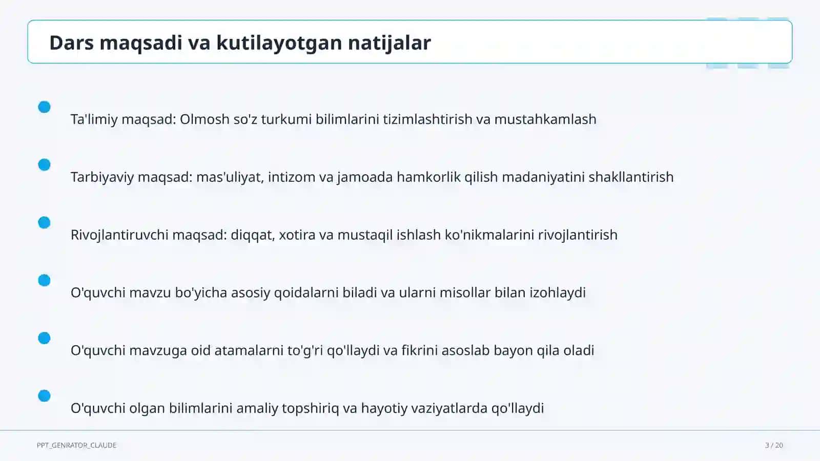 Olmosh so'z turkumi (4-sinf) 3