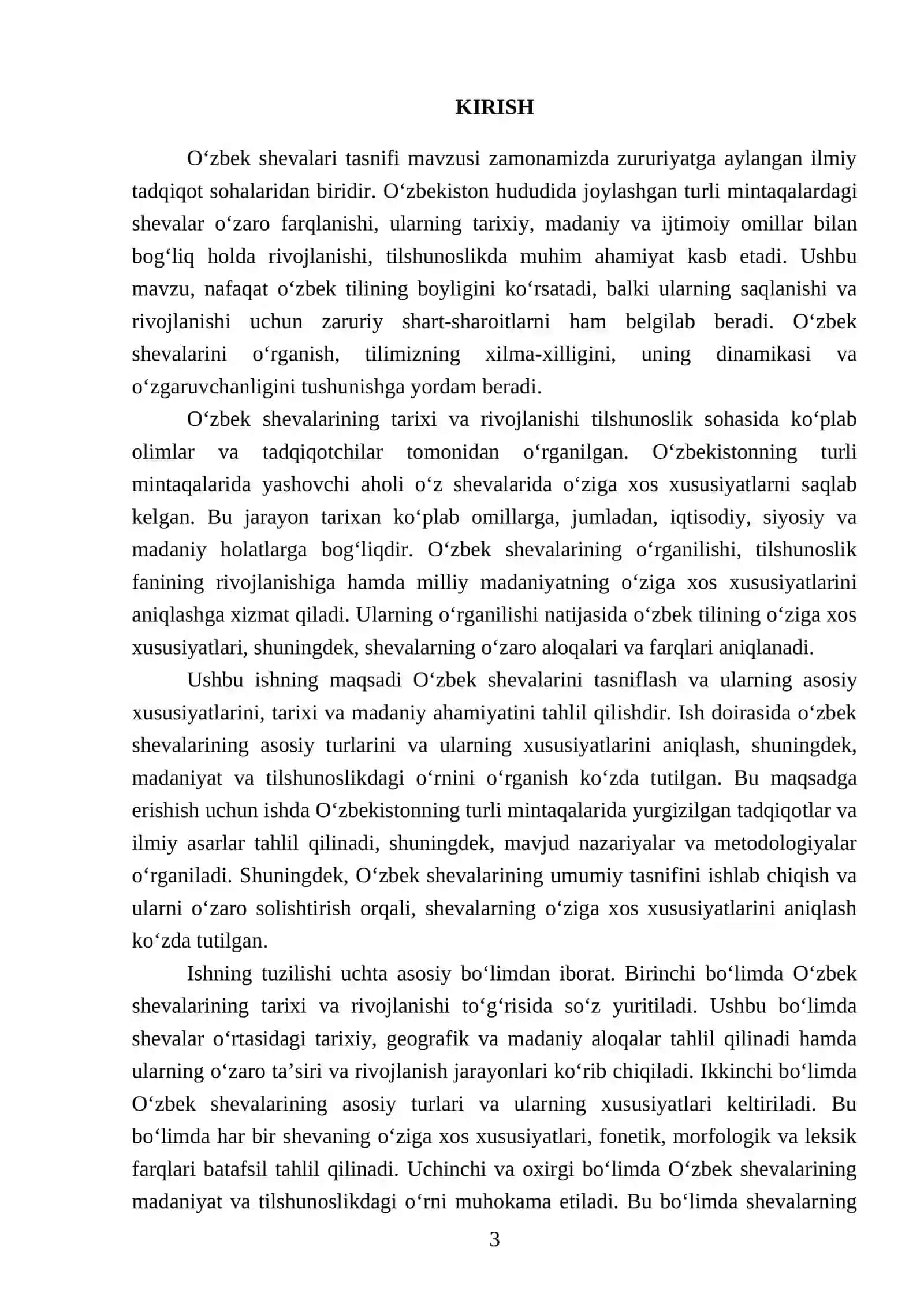 O'zbek shevalari tasnifi 3
