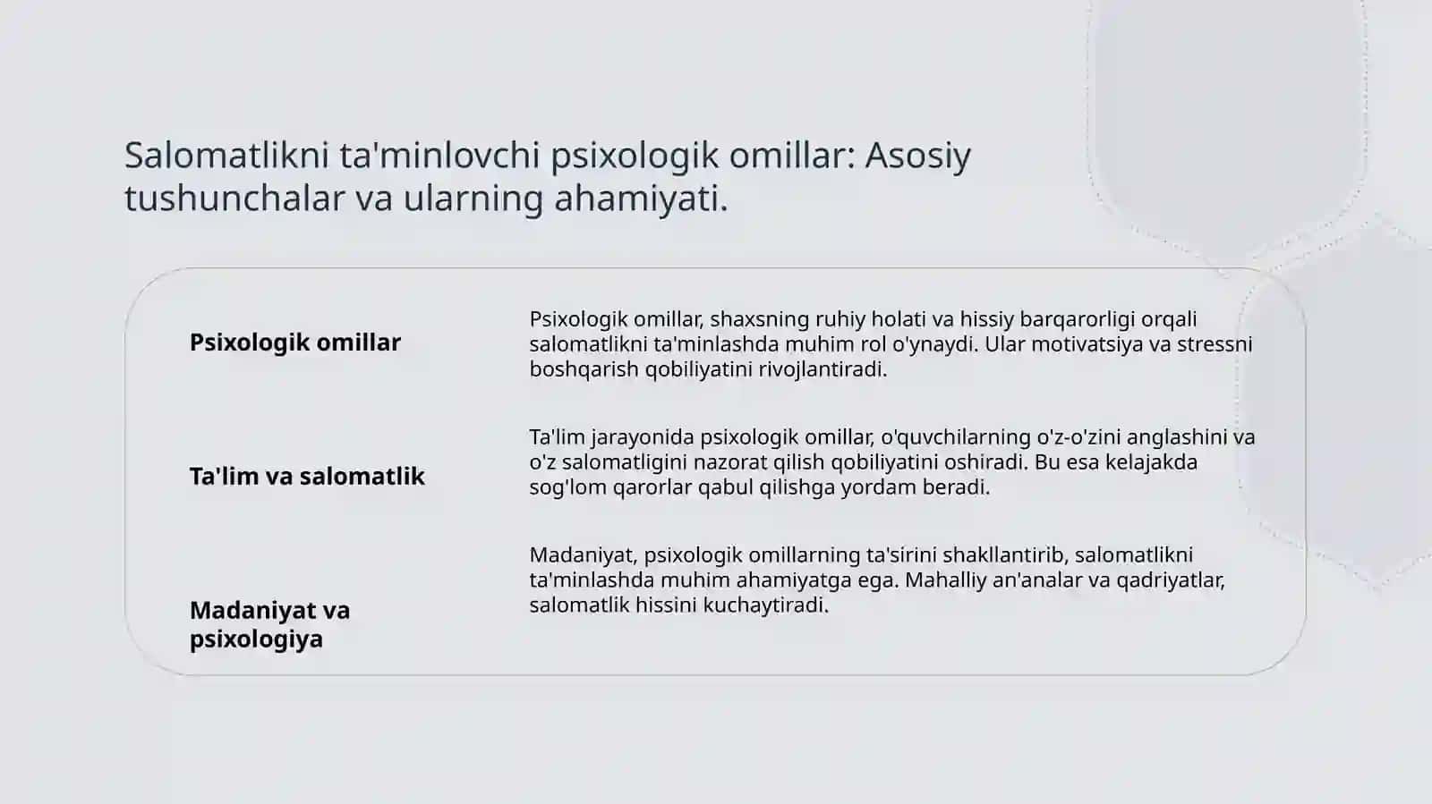 Salomatlikni ta'minlovchi zarur psixologik-pedagogik omillar 3