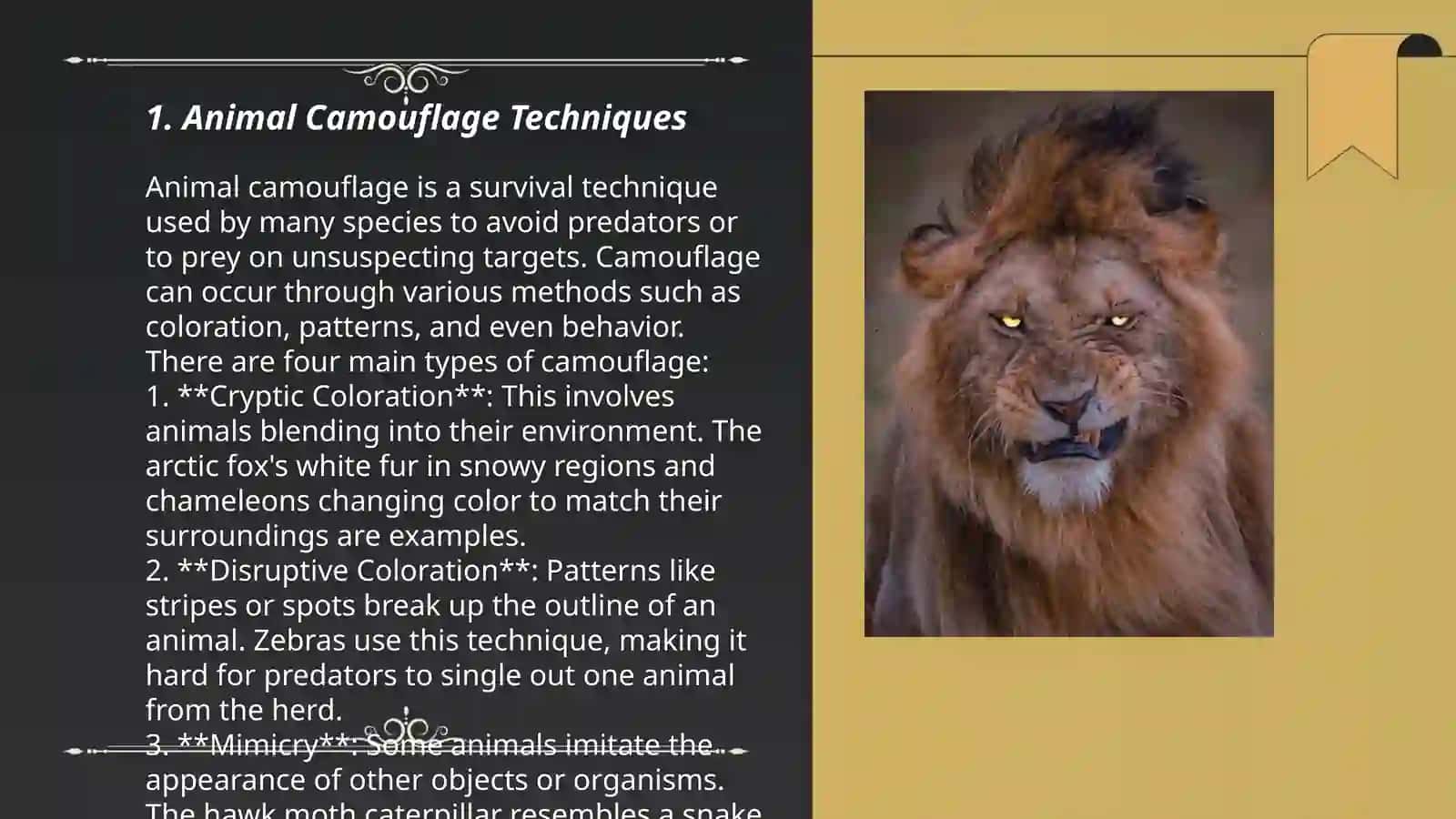 Animal Camouflage Techniques 3