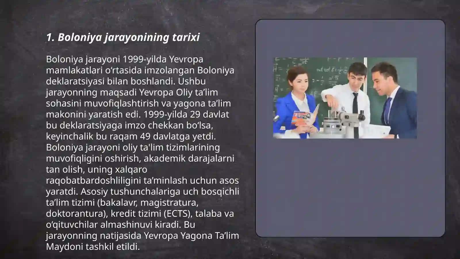 Boloniya jarayoni 3