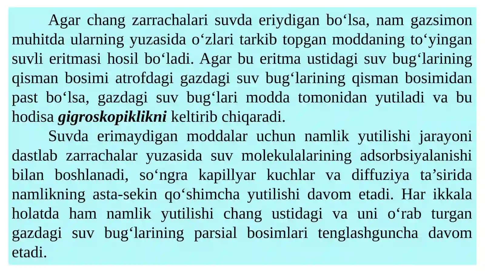CHANGNING GIGROSKOPIK XUSUSIYATLARI 3
