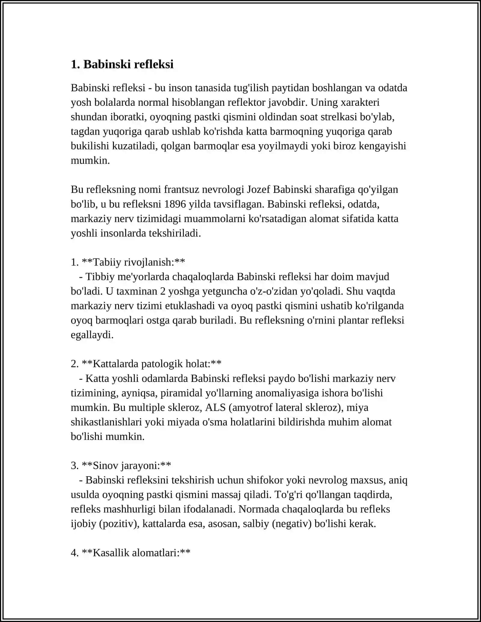 Babinski refleksi 3