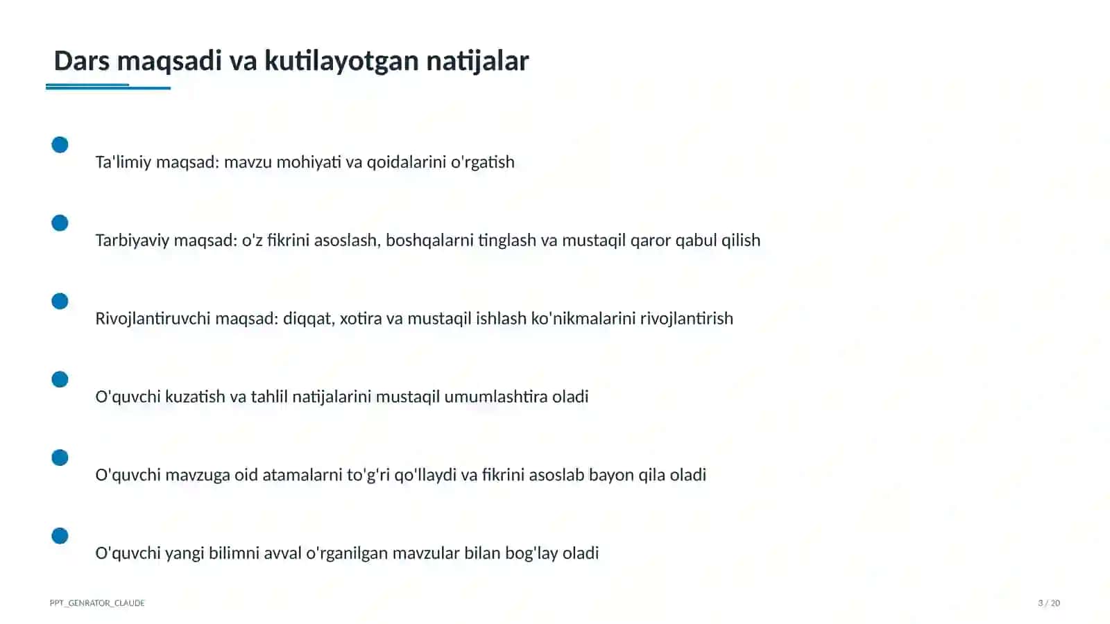 Matematika (5–6) — takrorlash darsi uchun 3