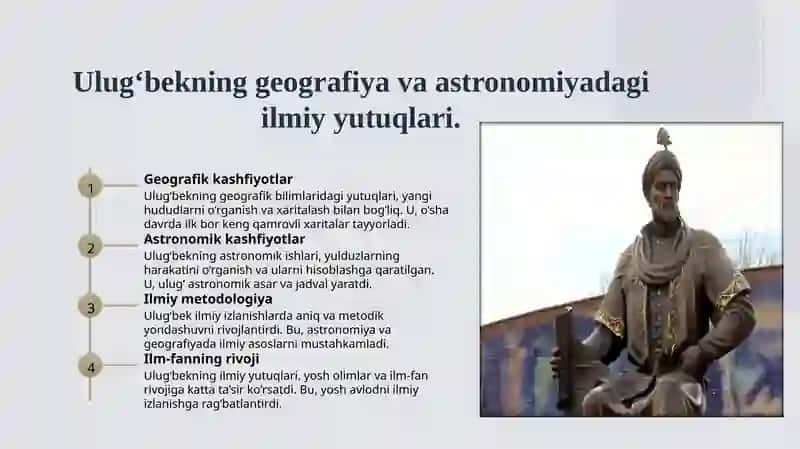 Mirzo Ulug‘bek: davlatarbobiva ilm-fan yulduzi 3