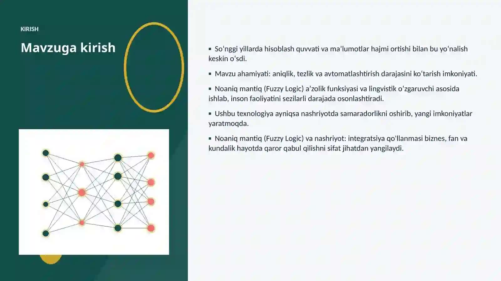 Noaniq mantiq (Fuzzy Logic) va nashriyot: integratsiya qo'llanmasi 3