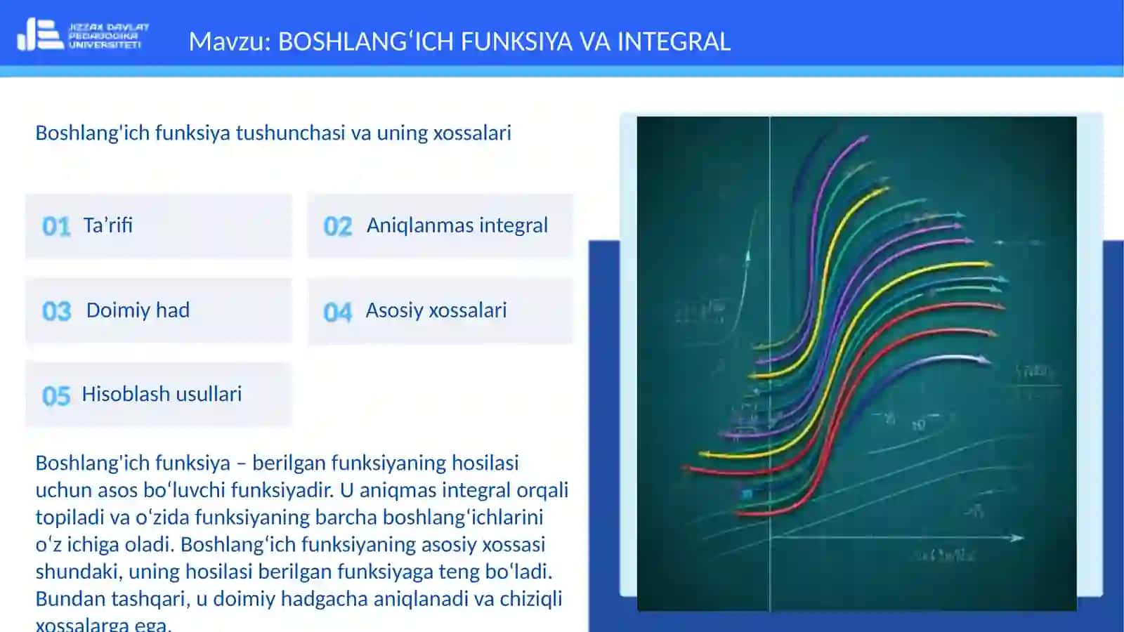 BOSHLANG'ICH FUNKSIYA VA INTEGRAL 3