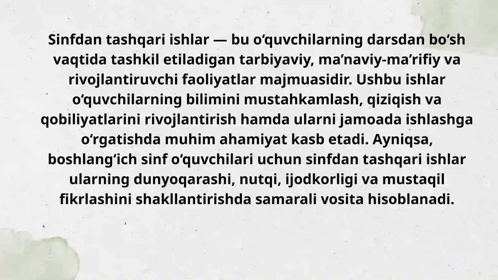 4-sinfda oʻquvchilarning sinfdan tashqari ishlarni tashkil qilish metodikasi 3