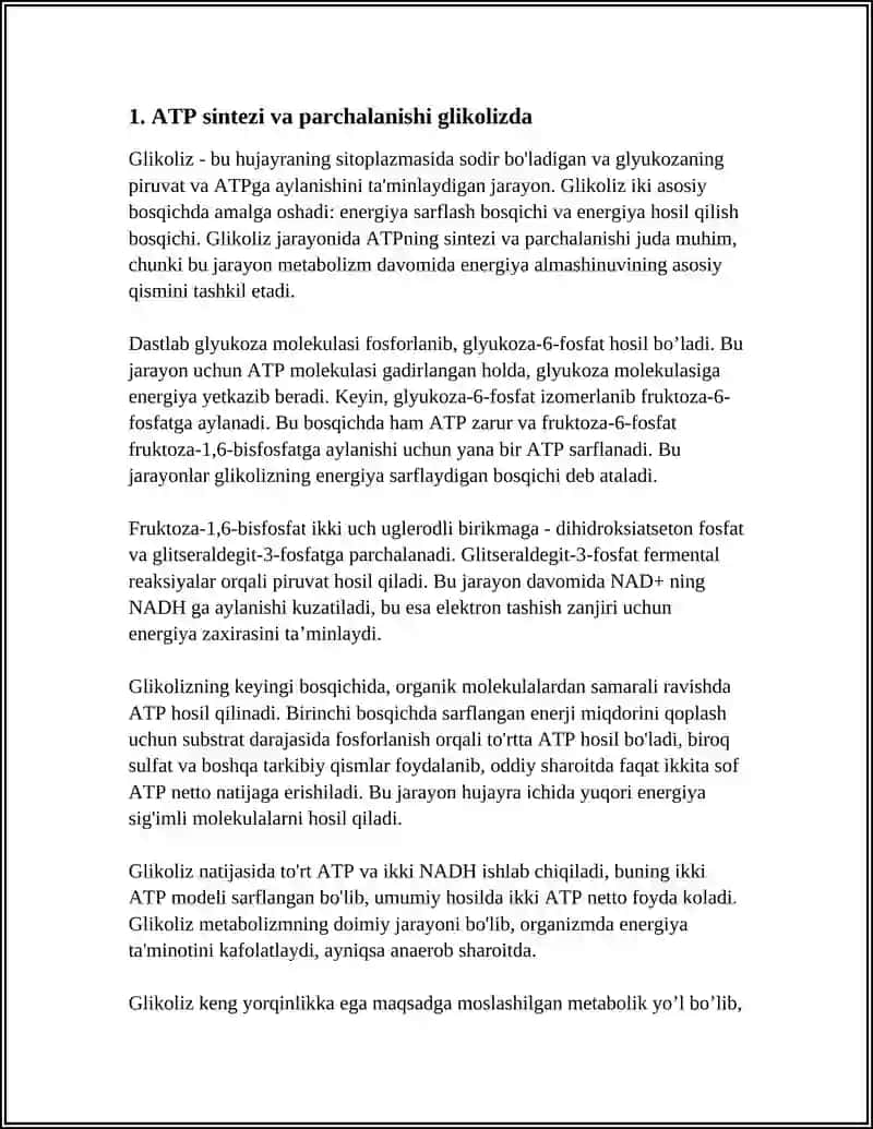 METABOLIZM JARAYONIDA ENERGYA HOSIL BÒLISHI VA SARLANISHI 3