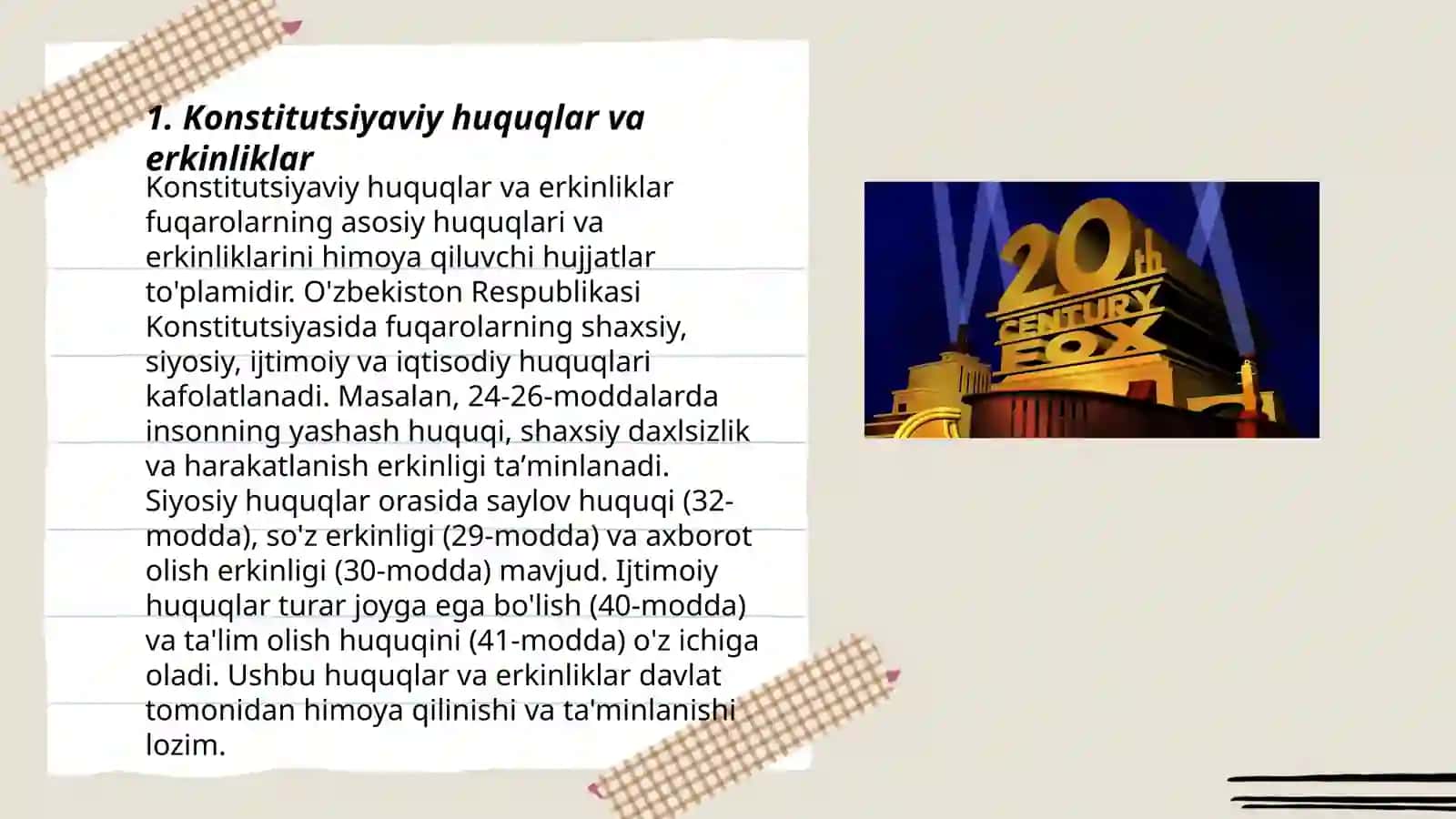 Konstitutsiyaviy huquqlar va erkinliklar 3