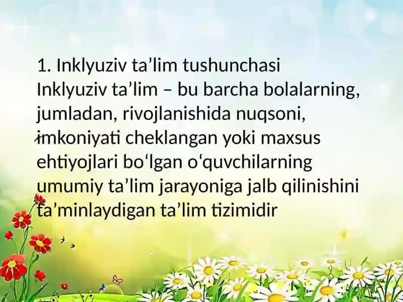 Inklyuziv taʼlimning metod va usullari 3