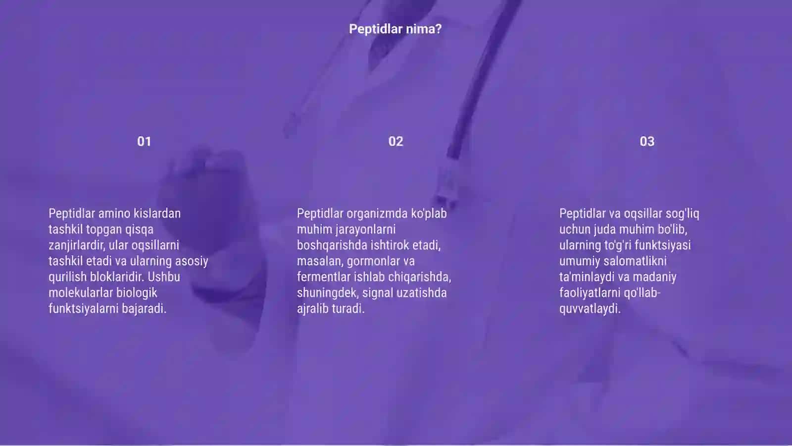 Peptidlar va oqsillar 3