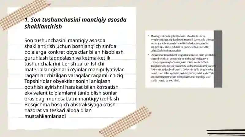 Boshlangʻich sinfda asosiy miqdorlarni oʻrgatishda mantiqiy fikrlashni rivojlantirish 3