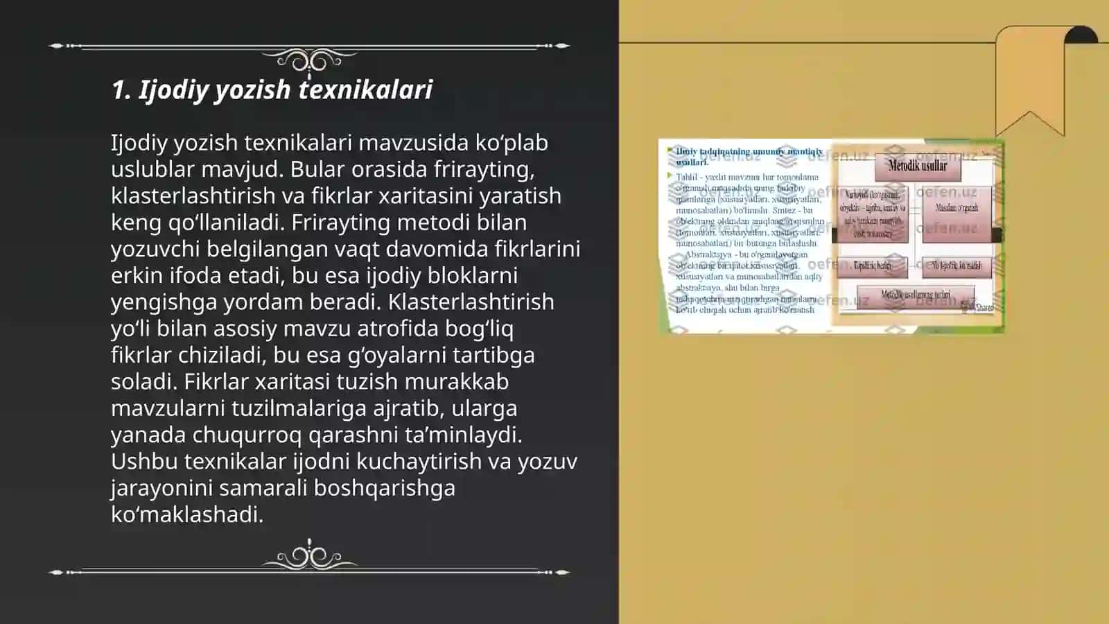 Ijodiy metod va adabiy yoʻnalishlar 3