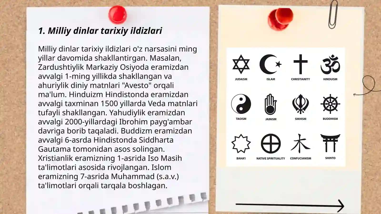 Milliy dinlar tarixiy ildizlari 3