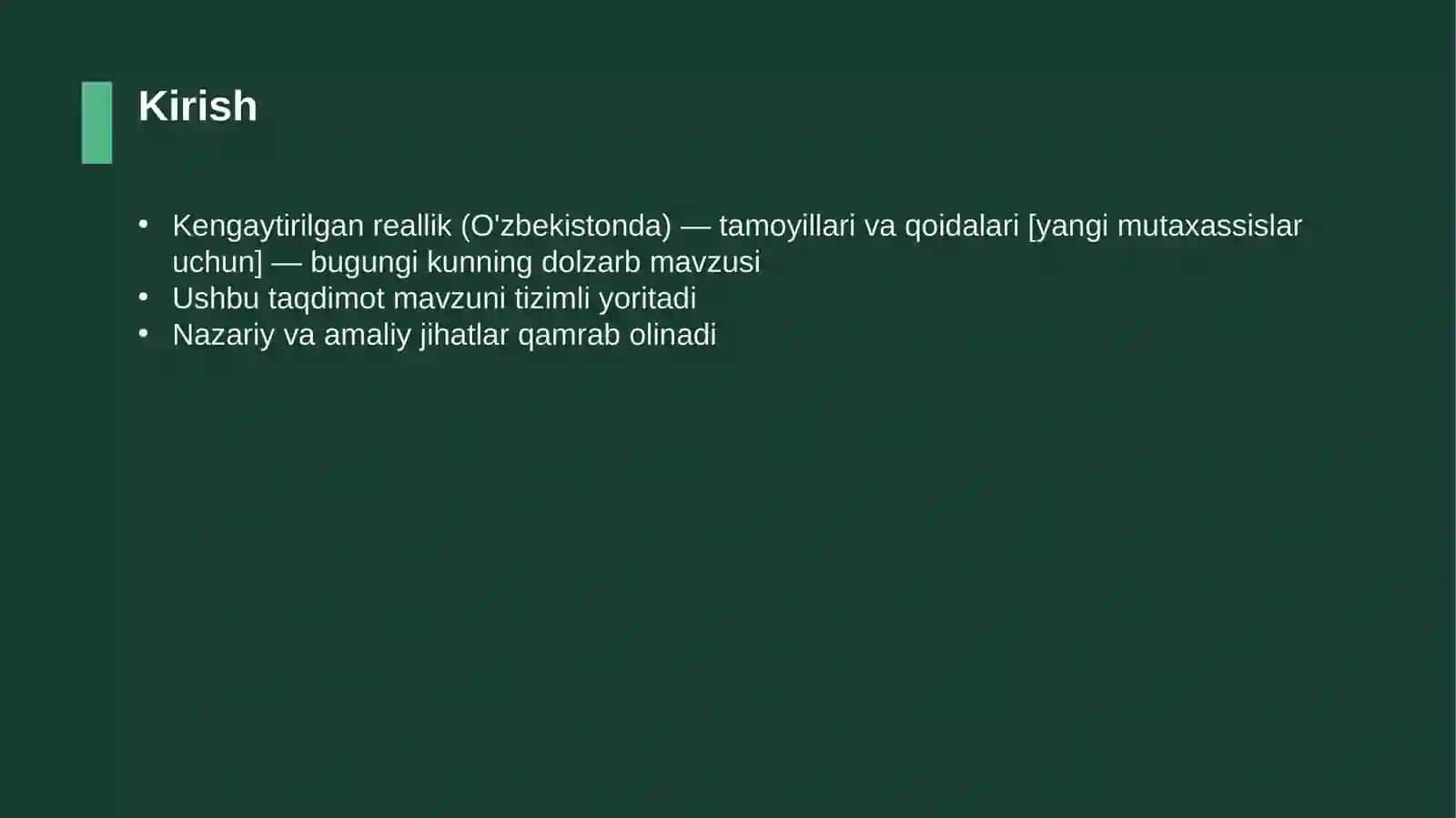 Kengaytirilgan reallik (O'zbekistonda) — tamoyillari va qoidalari [yangi mutaxassislar uchun] 3