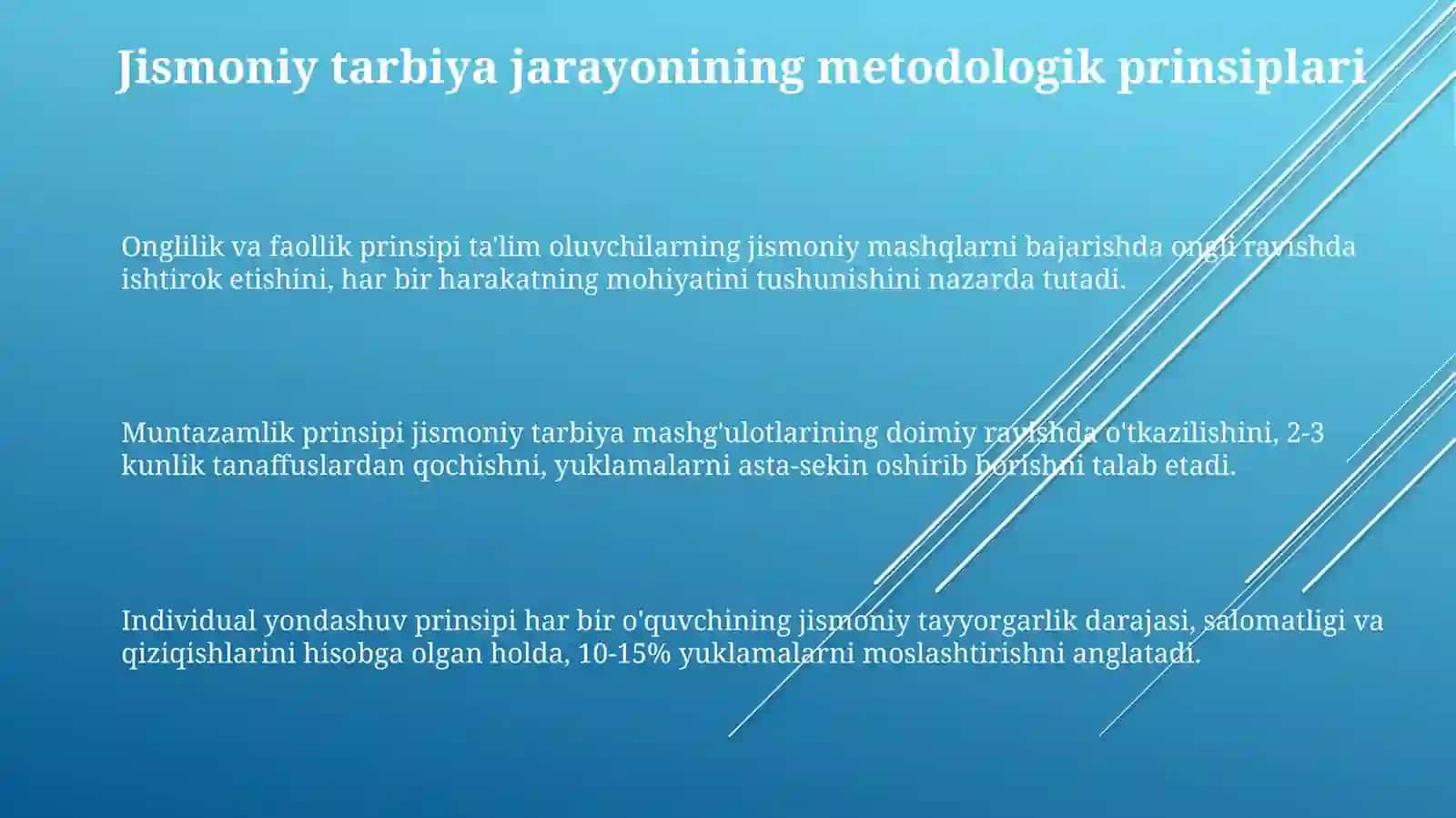 Jismoniymadaniyatning uslubiy tamoyillari 3