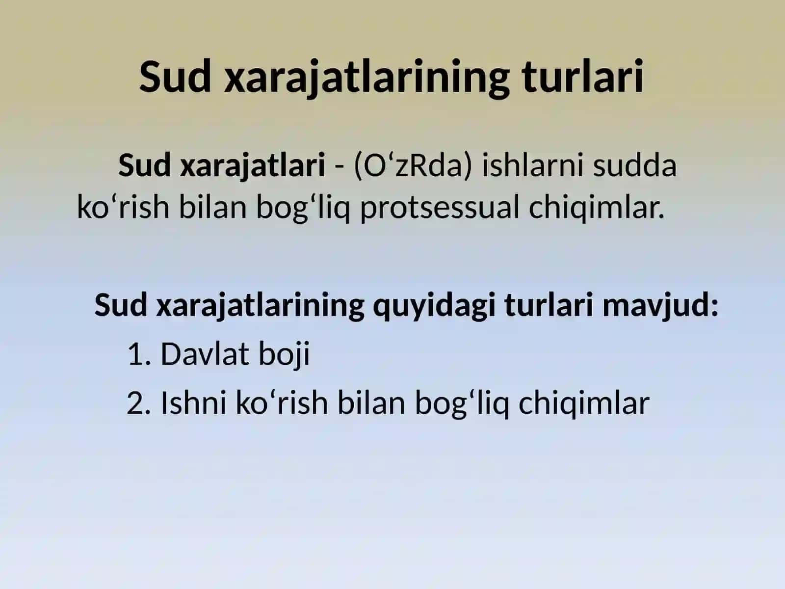 Sud chiqimlari bilan bog’liq xarajatlar 3