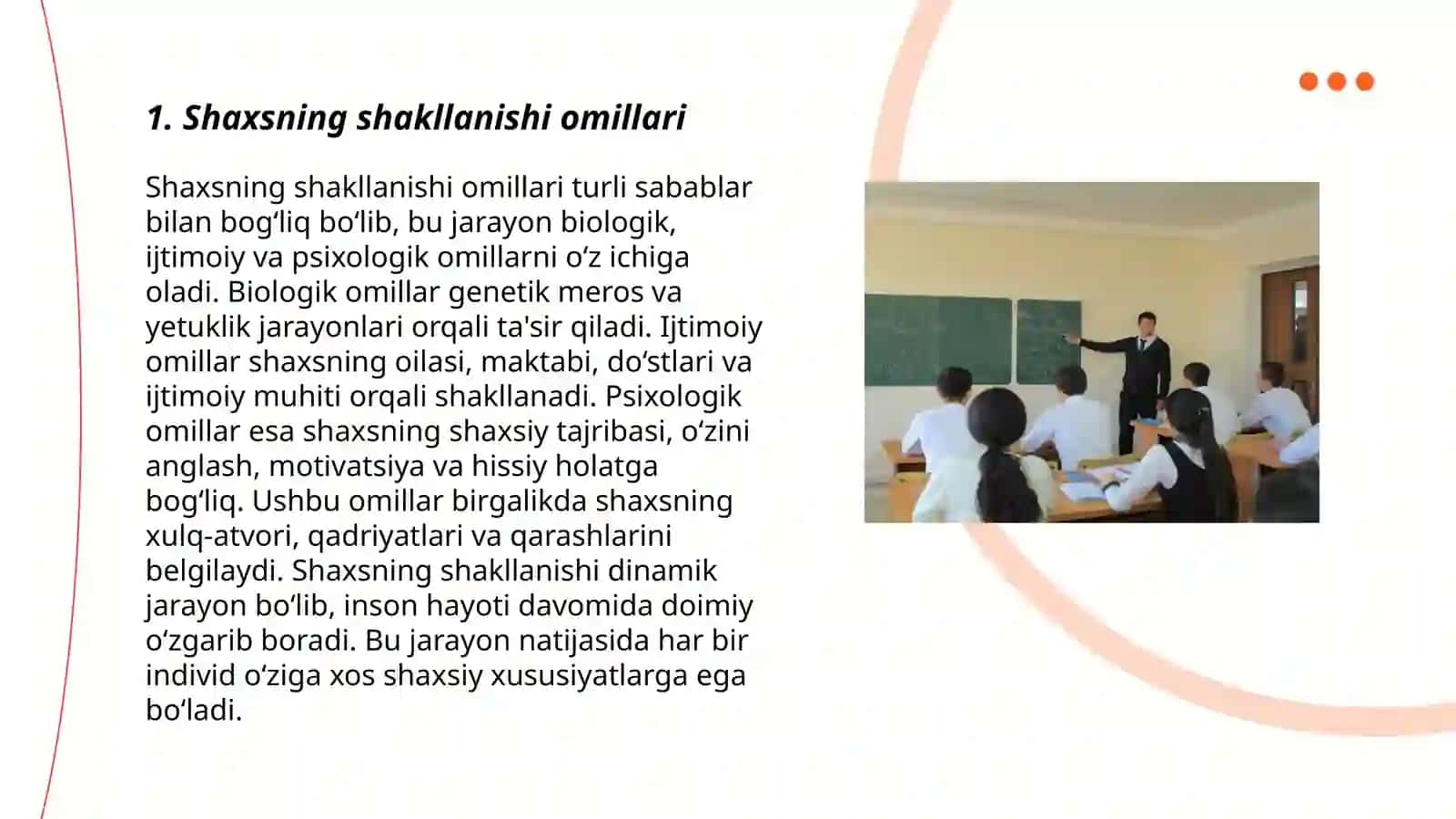 Shaxs shakllanishi va rivohlanishing harakatga keltiruvchi kuchlari va shart sharoitlari 3