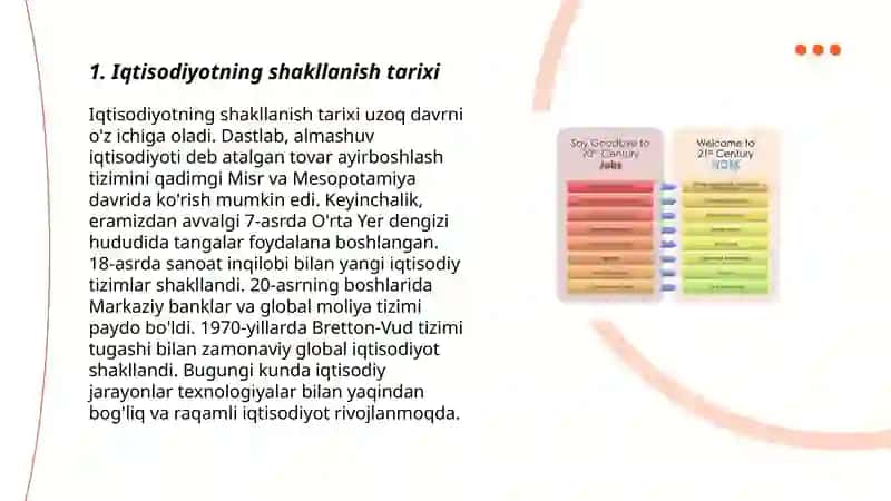 Iqtisodiyotning shakllanish tarixi 3