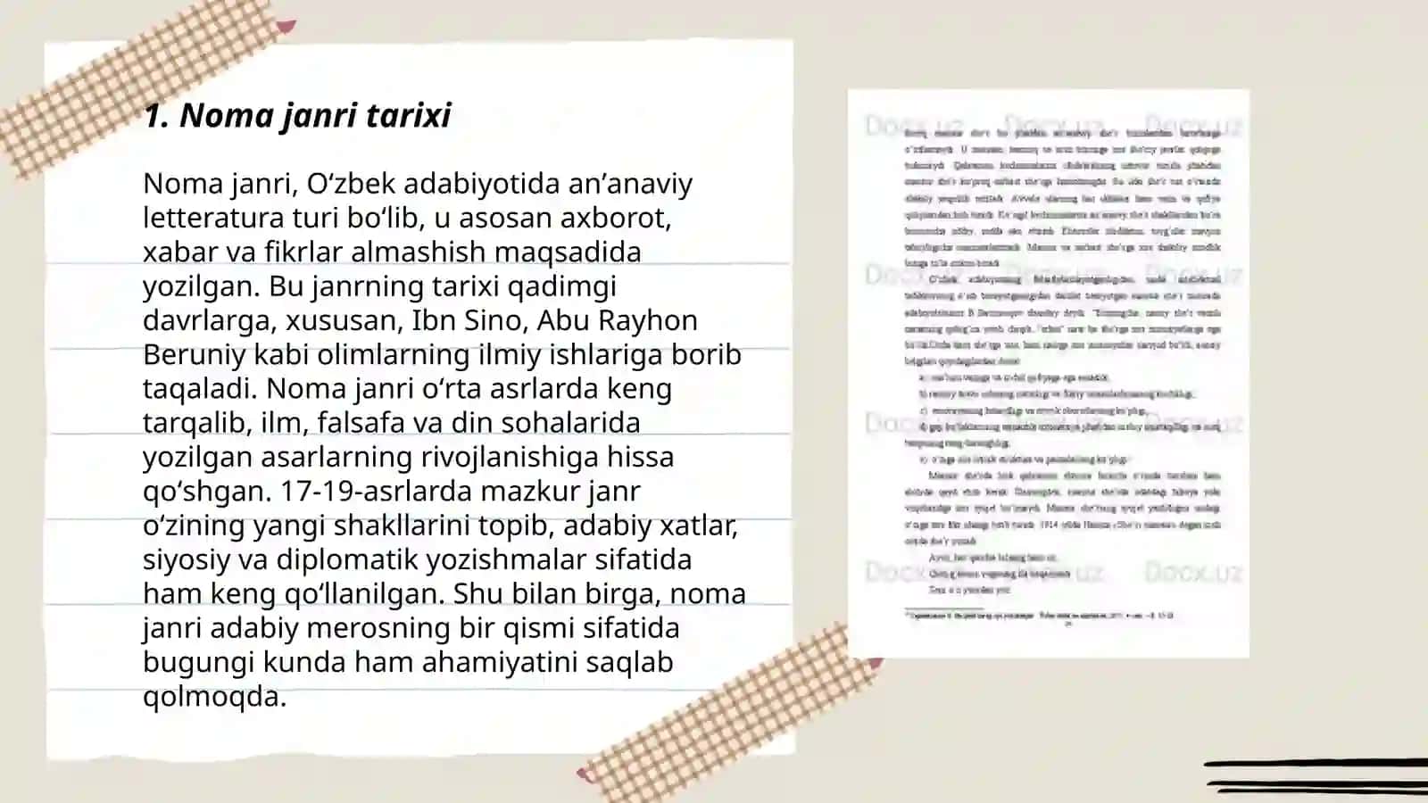 O'zbek adabiyotida noma janri 3