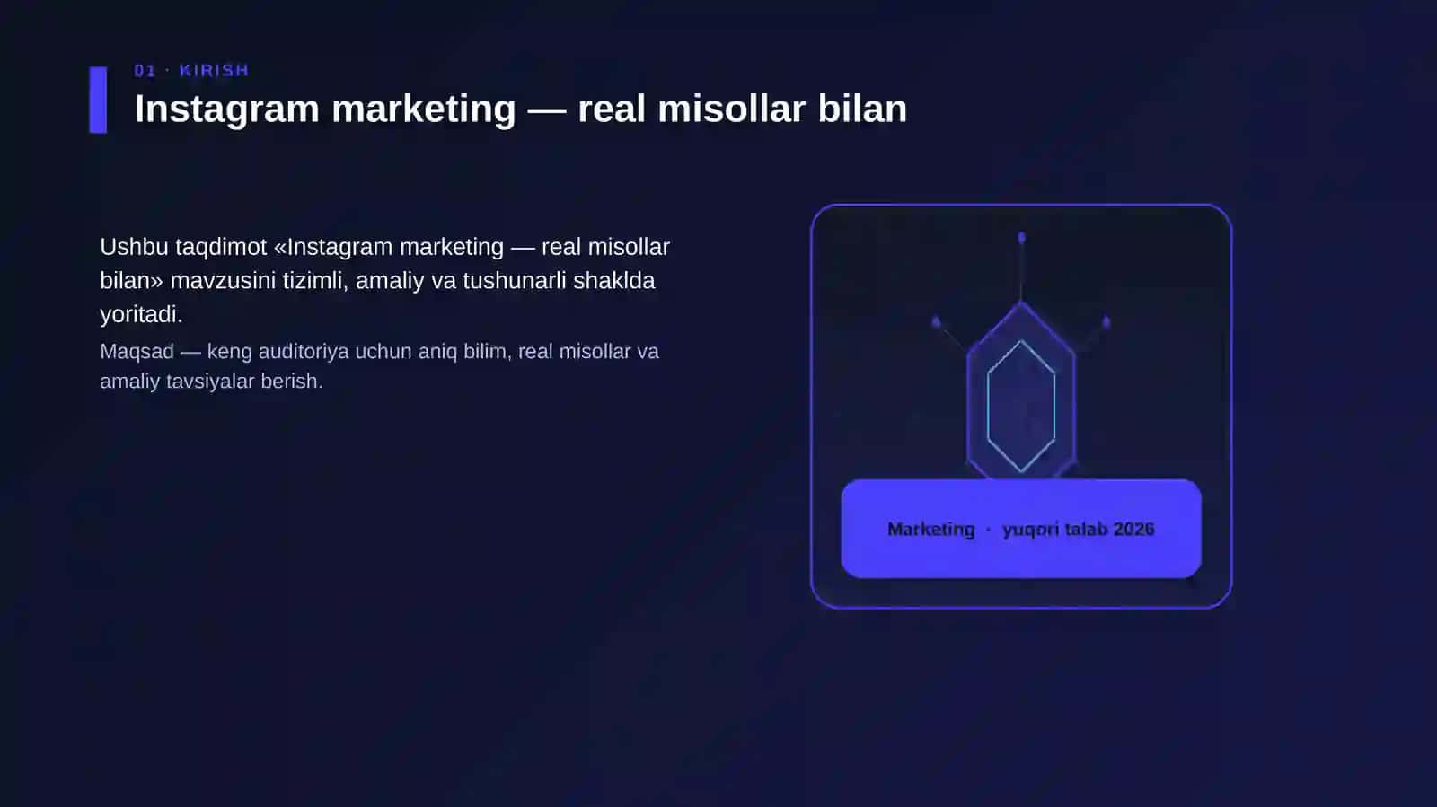 Instagram marketing — real misollar bilan 3