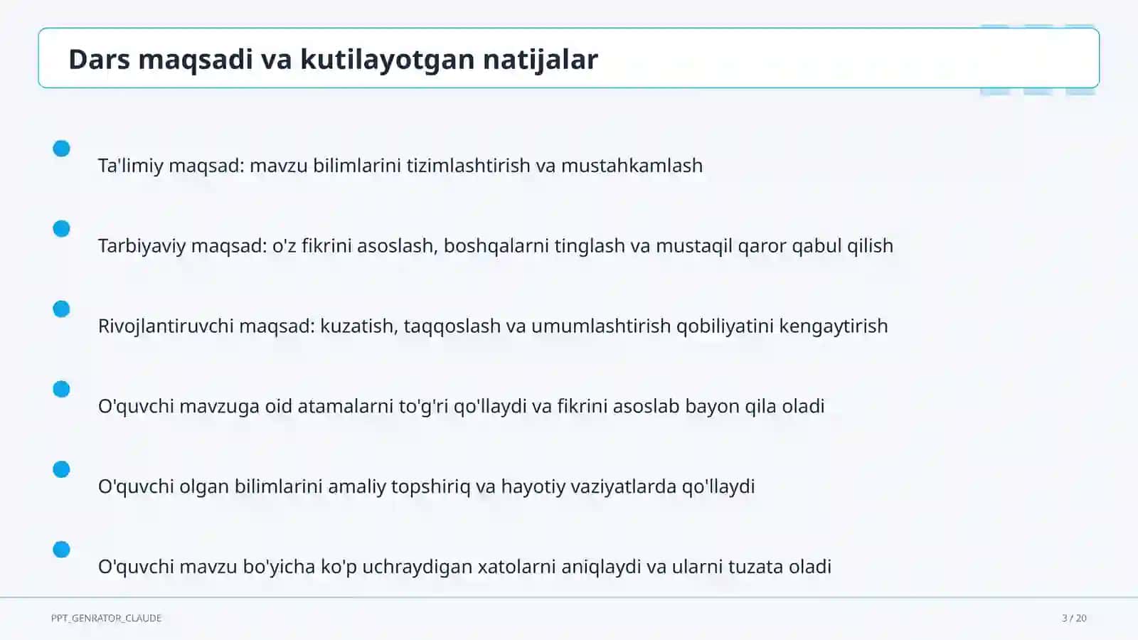 O'qituvchilar uchun: raqamli ta'lim texnologiyalari — metodik birlashma uchun 3
