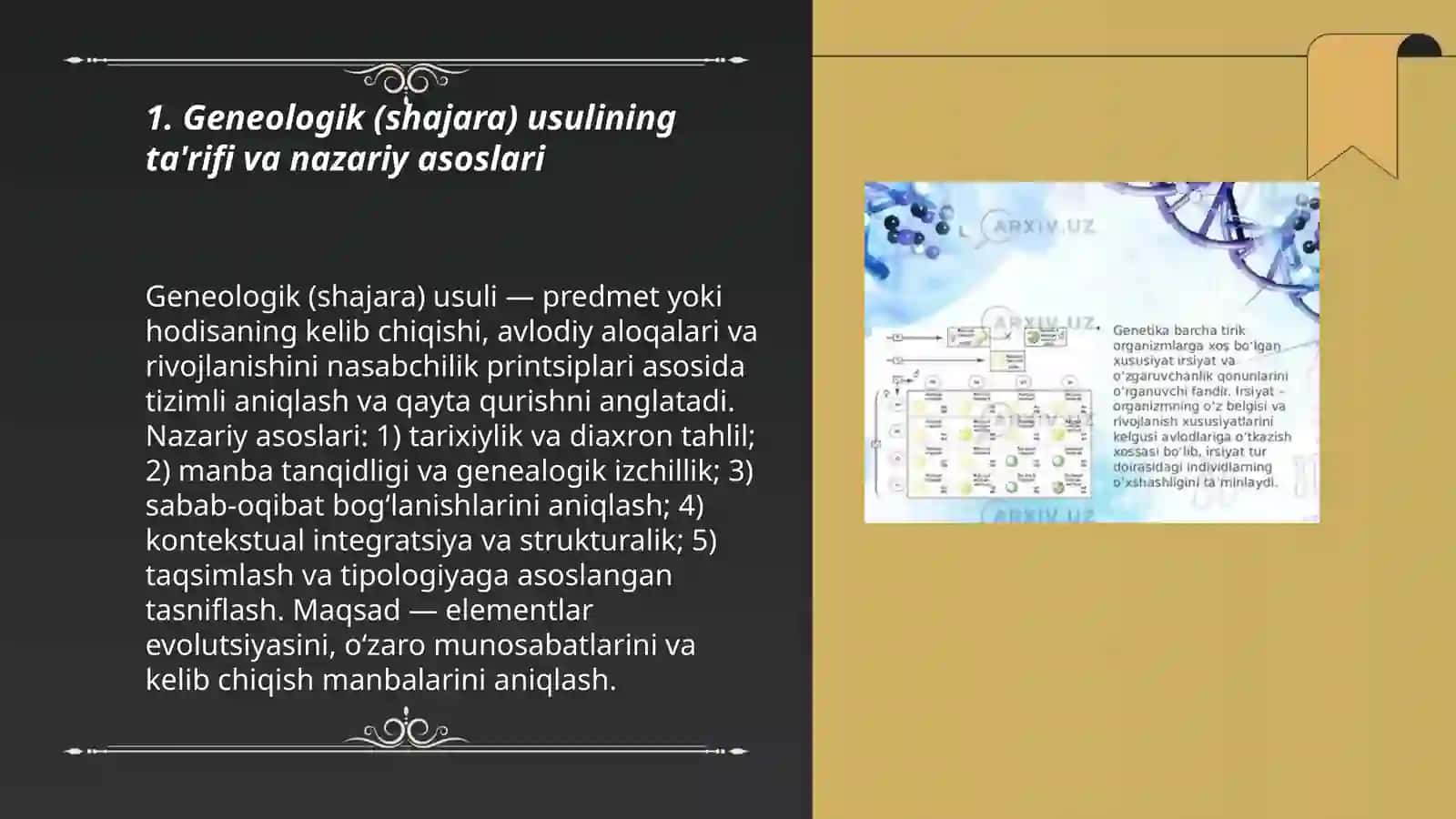 Geneologik (shajara) usuli 3