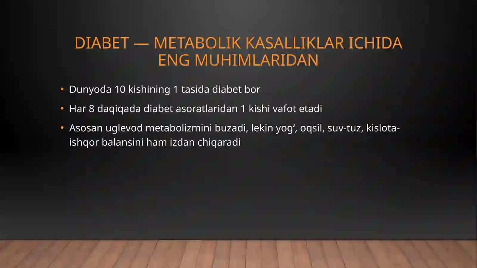 Moddalar almashinuvi asosiy kasalliklari ning etiologiyasi va patogenezimasalalari 3