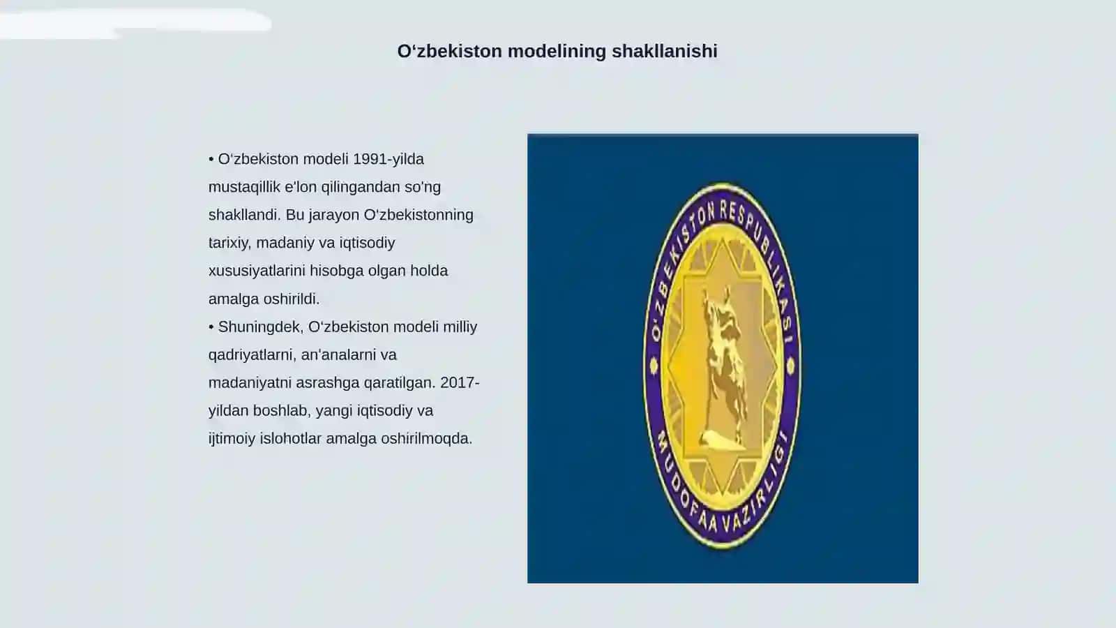 O‘zbekiston modeli va uning tarixiyahamiyati 3