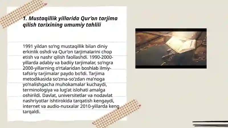 Qur’onning O’zbek tiliga tarjima va tafsirlari 3