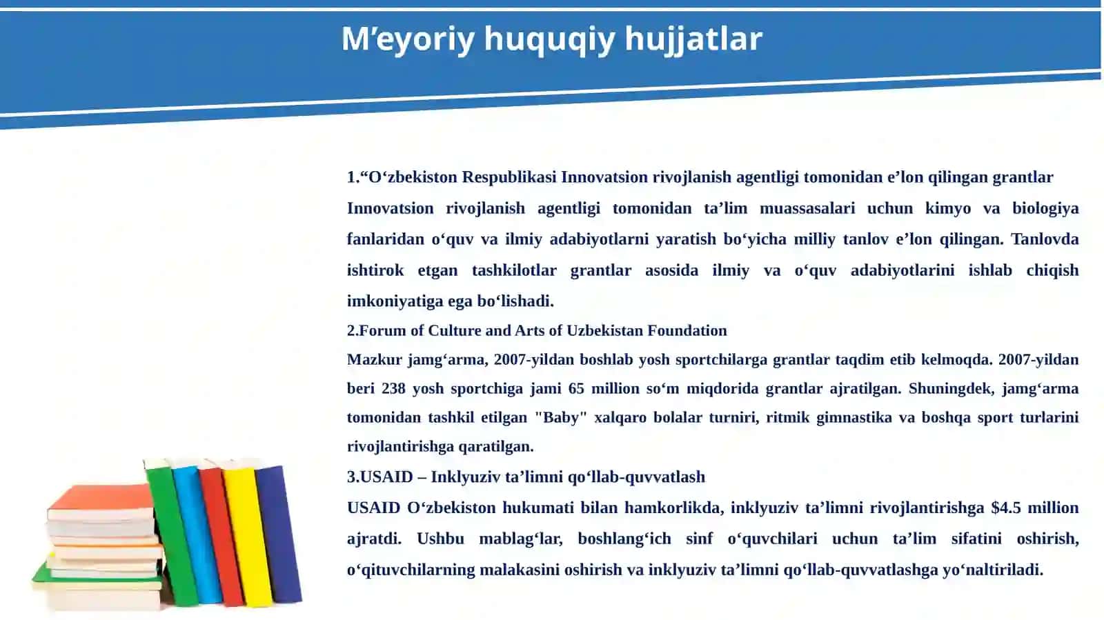 MAKTABNI RIVOJLANTIRISHDA INVESTITSIYALAR, GRANTLAR VA HOMIYLIK YORDAMINI JALB QILISH 3