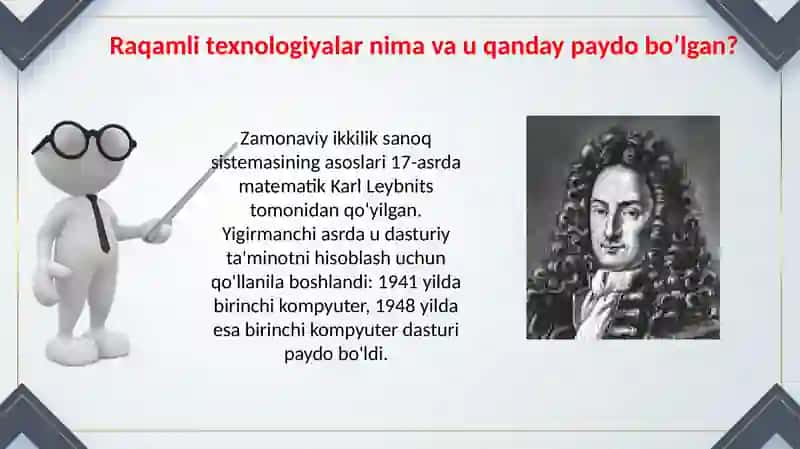 RAQAMLI TEXNOLOGIYALAR 3