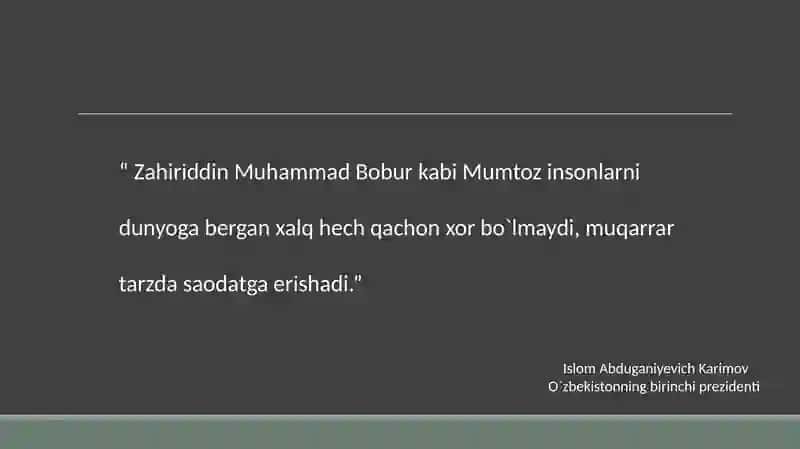 Bobur-jahone’tirofida 3