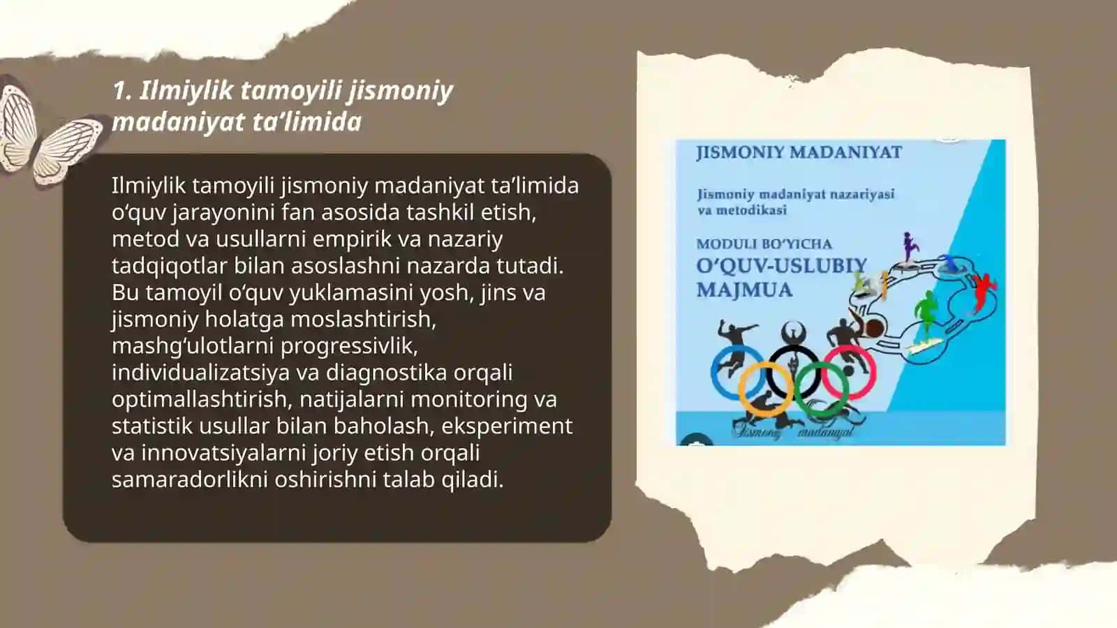 Jismoniy madaniyat taʼlimi jarayoning uslubiy tamoyillari (prinsiplari) 3