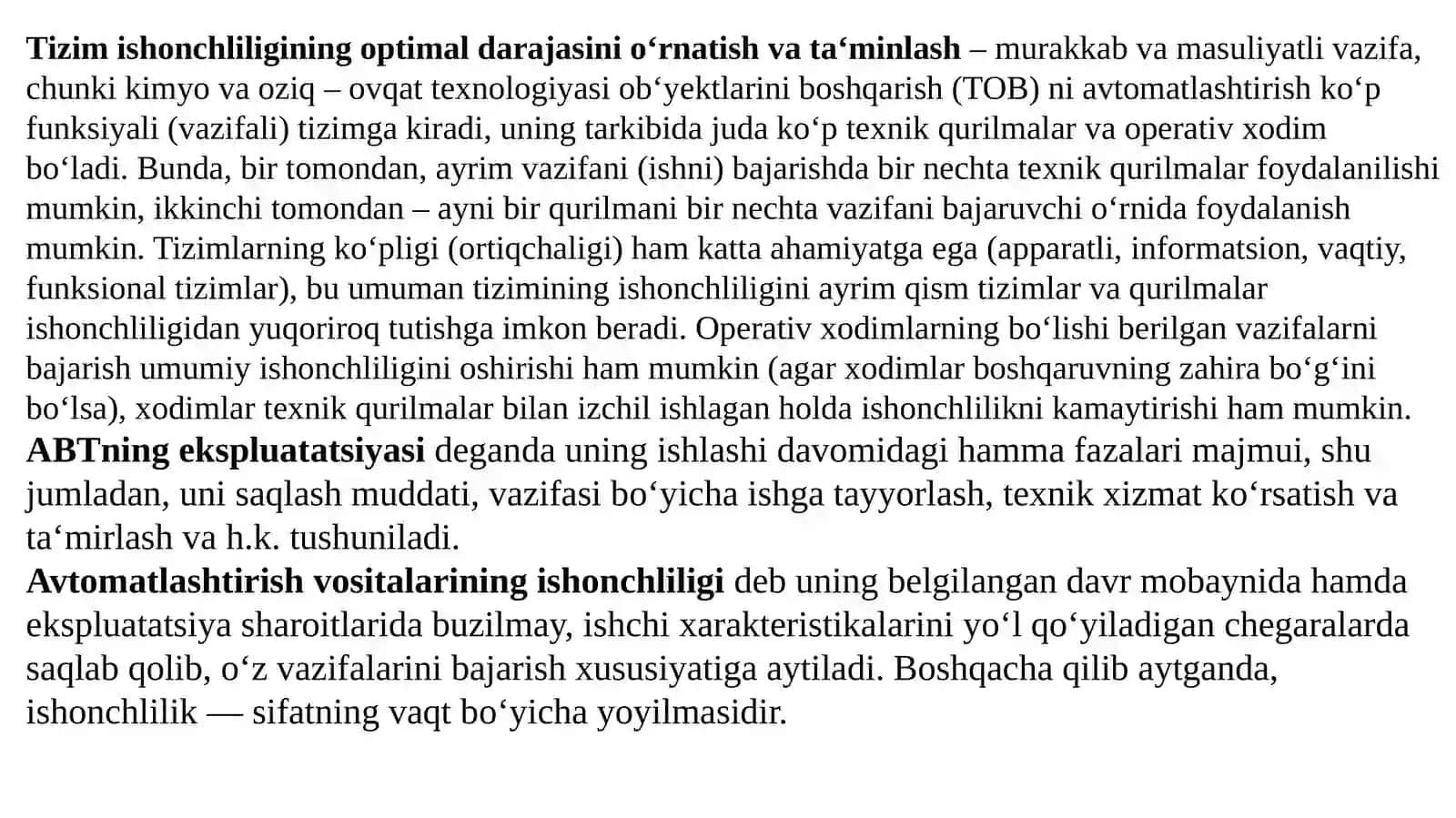 Avtomatlashtirilgan boshqaruv sistemalarining ishonchiliginini hisoblash 3