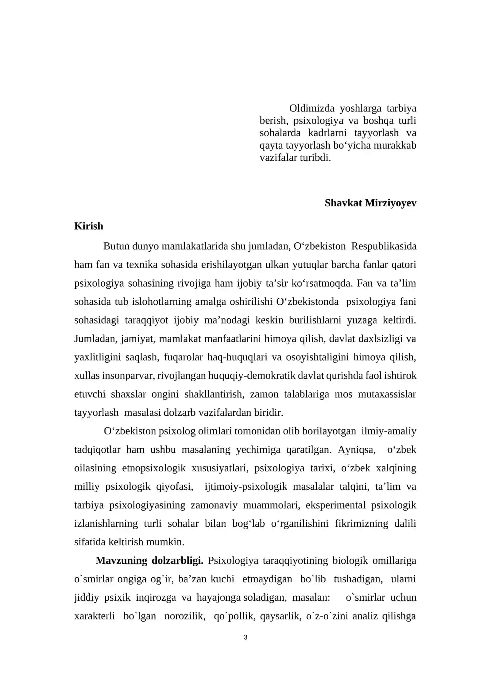 O’smir yoshdagi o‘quvchilarning muammolari va ularga ko‘rsatiladigan yordam kurs ishi 3