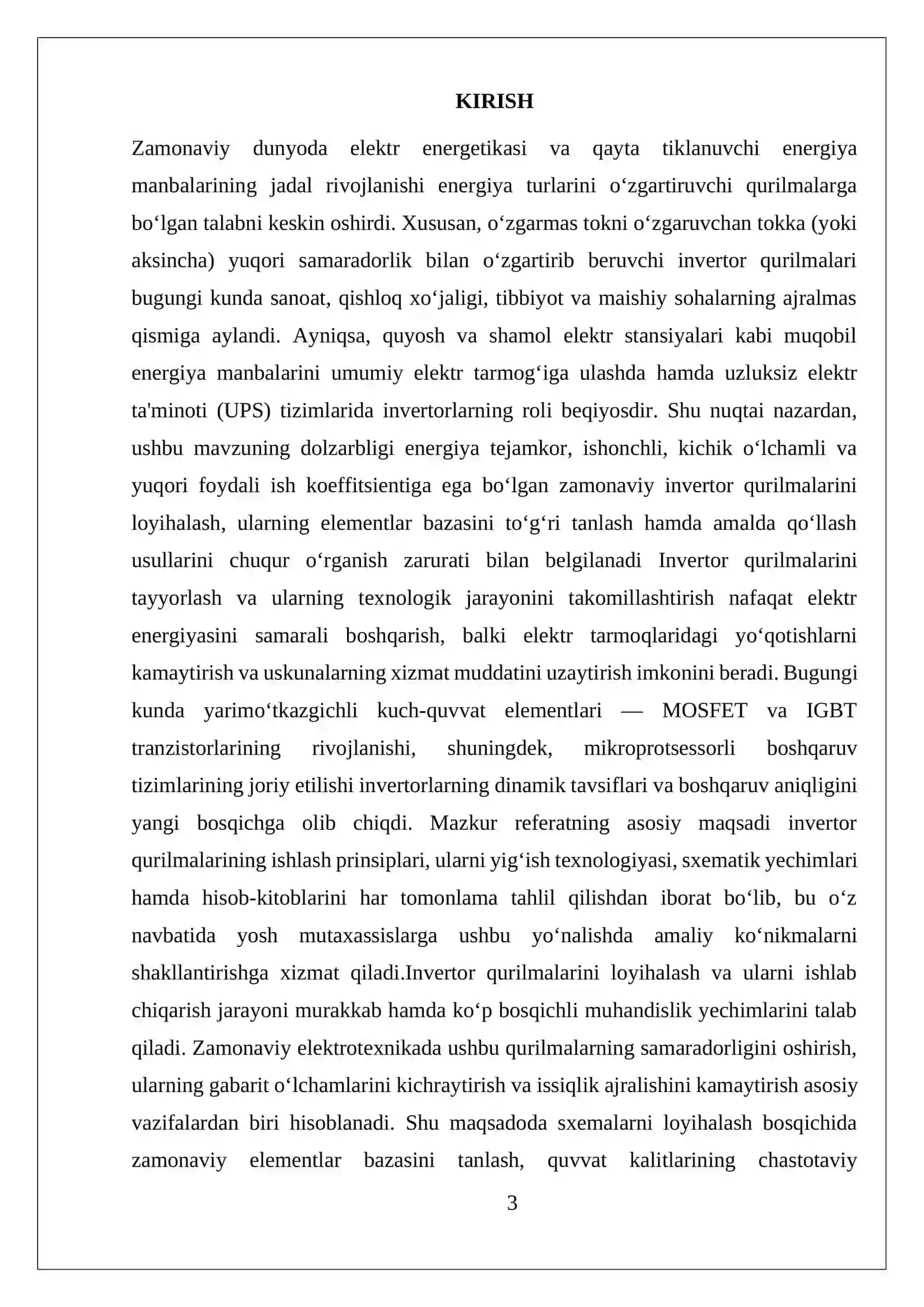 Invertor qurilmasini tayyorlash 3