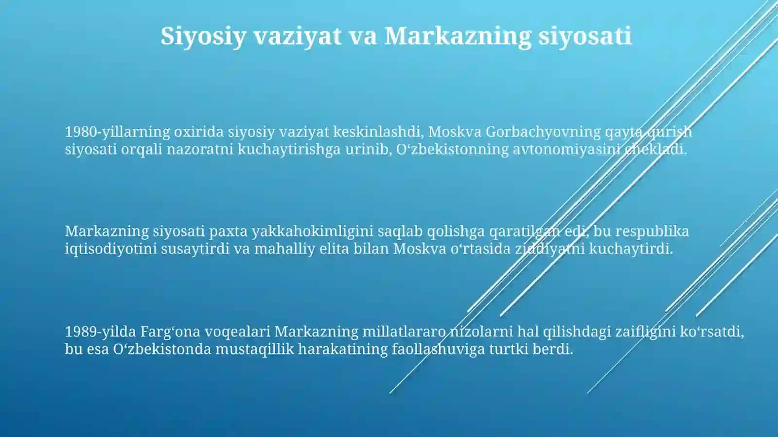 Oʻzbekistonning siyosiy vaziyati 3