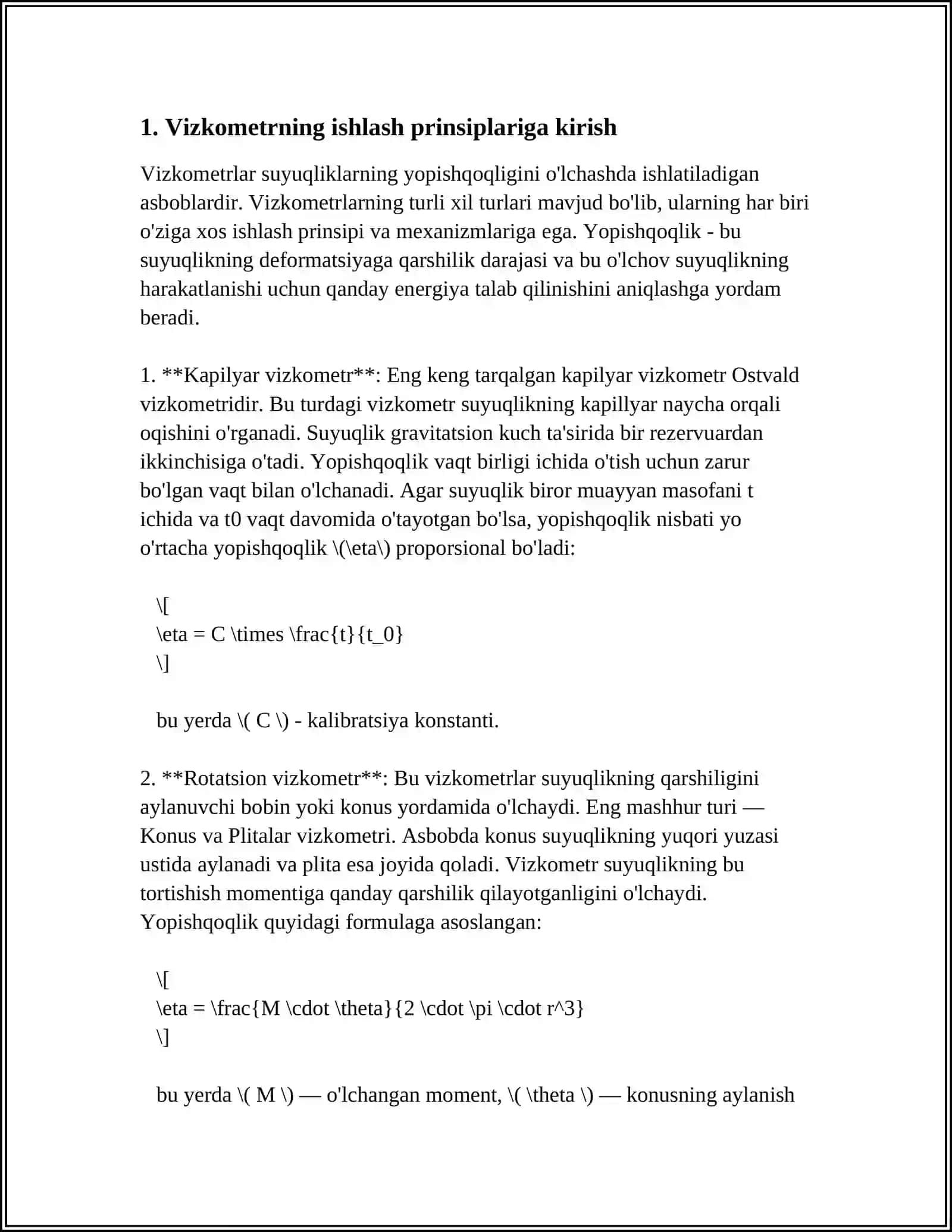 BITUMNING QOVUSHQOGLIGINI VIZKOMETR YORDAMIDA ANIQLASH 3