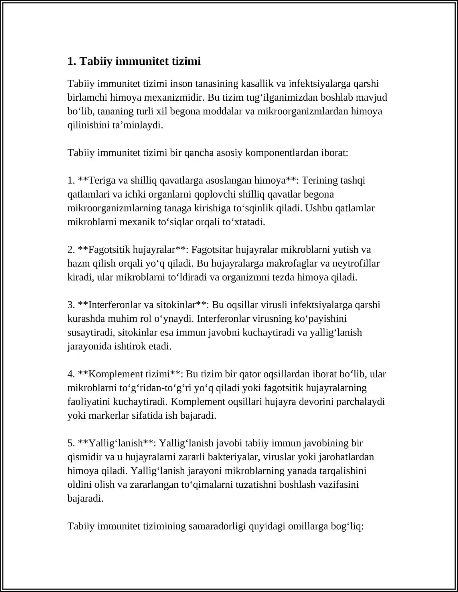 VIRUSGA QARSHI TUGʻMA IMMUNITET 3