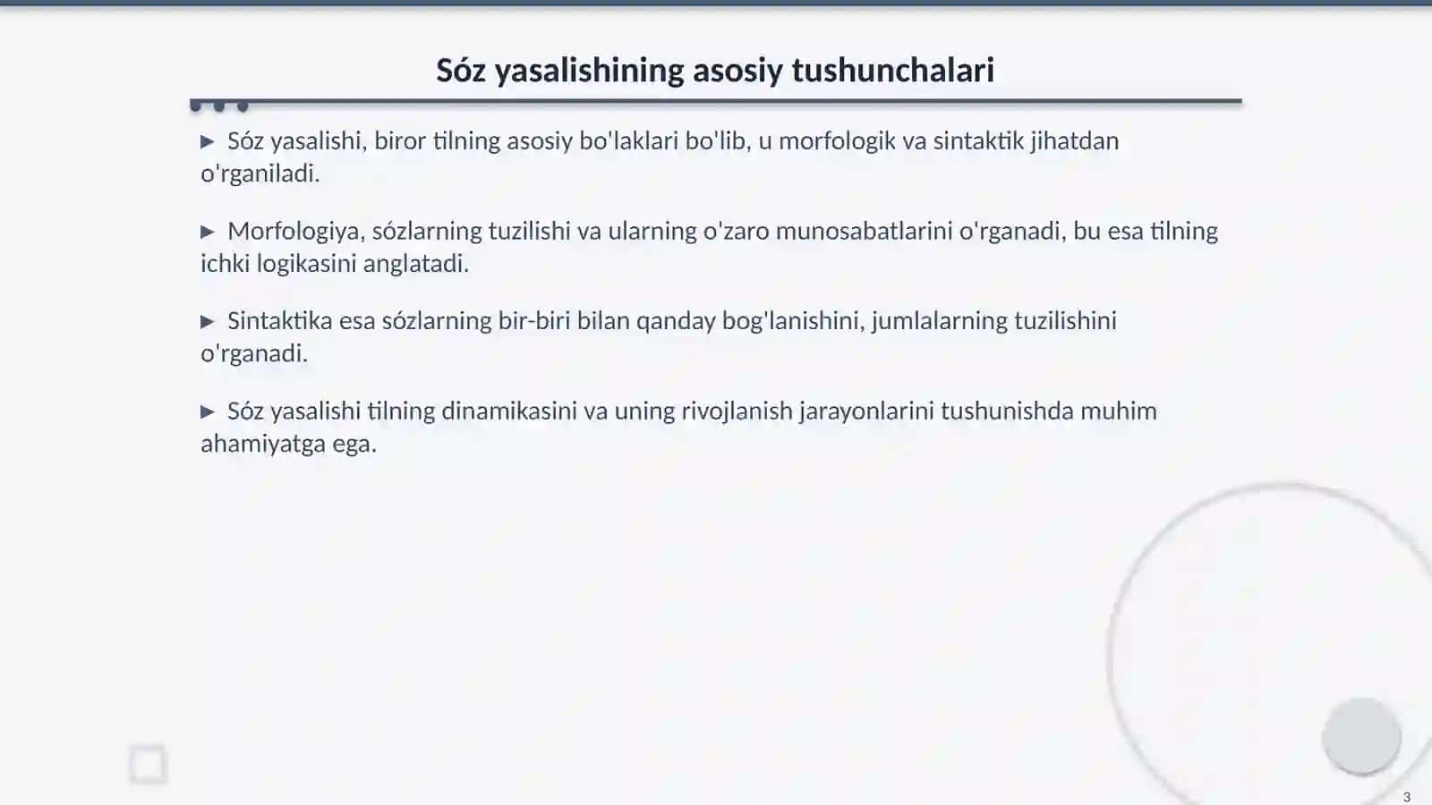 Sóz Yasalishi: Tilning Asosiy Tuzilishi 3