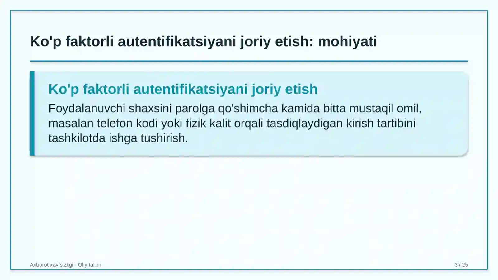 baliqchilik xo'jaliklarida ko'p faktorli autentifikatsiyani joriy etish 6397 3