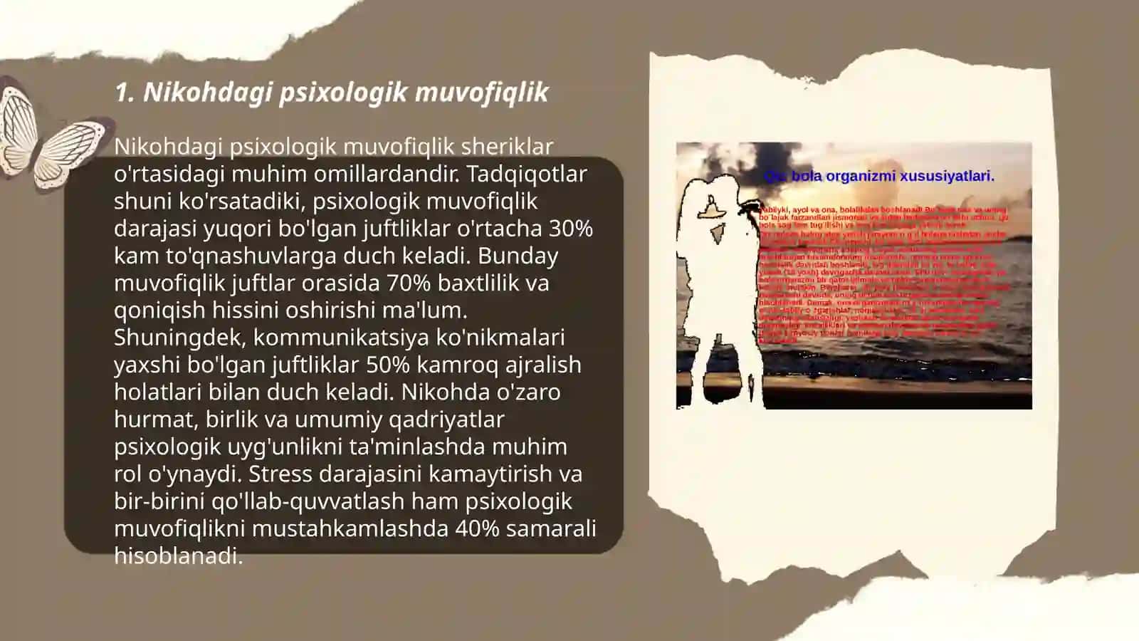 Oila qurishdan avvalgi davirning o'ziga hos hususiyatlari 3