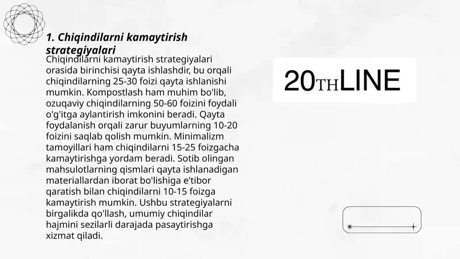 Chiqindi va zararli mahsulotlarni qayta ishlagandan ko'ra ularning hosil bo'lishini kamaytirish yoki oldini olish yo'llari 3