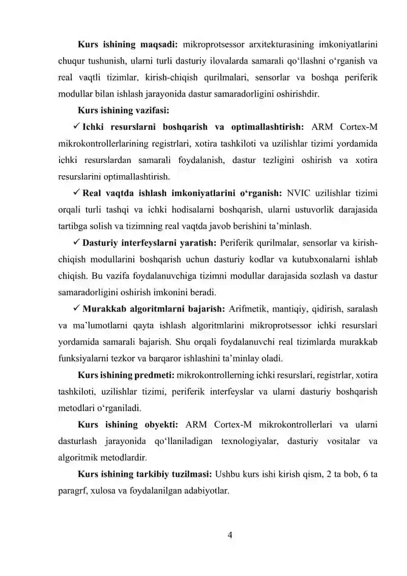 ARM CORTEX-M MIKROKONTROLLERLARI VA ULARNING DASTURLASH IMKONIYATLARI 3