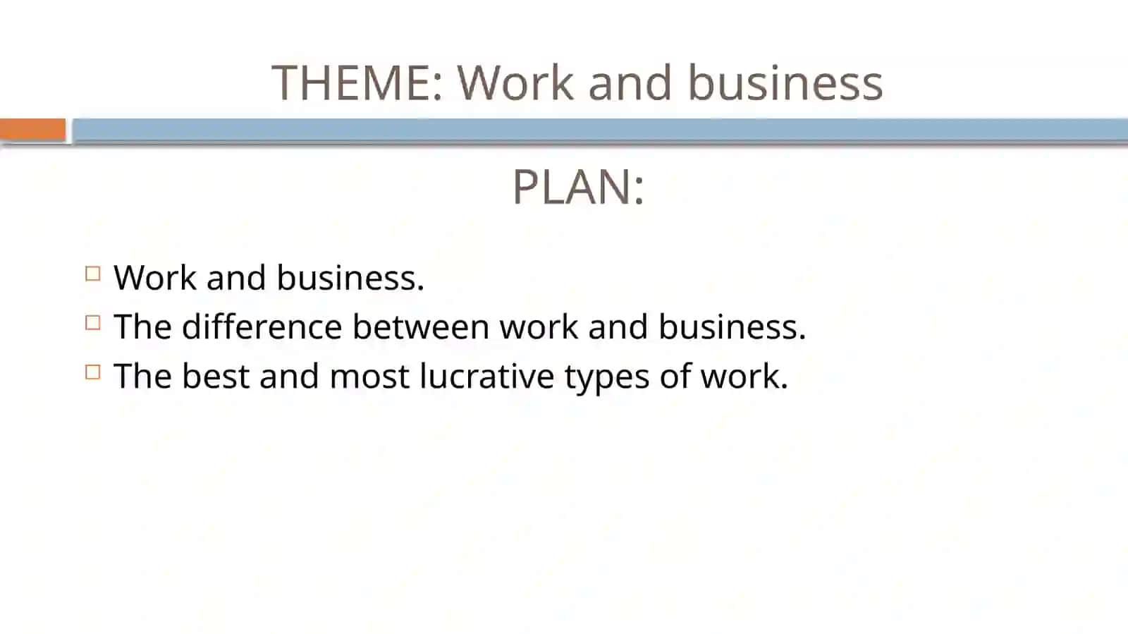 Work and Business 2 3