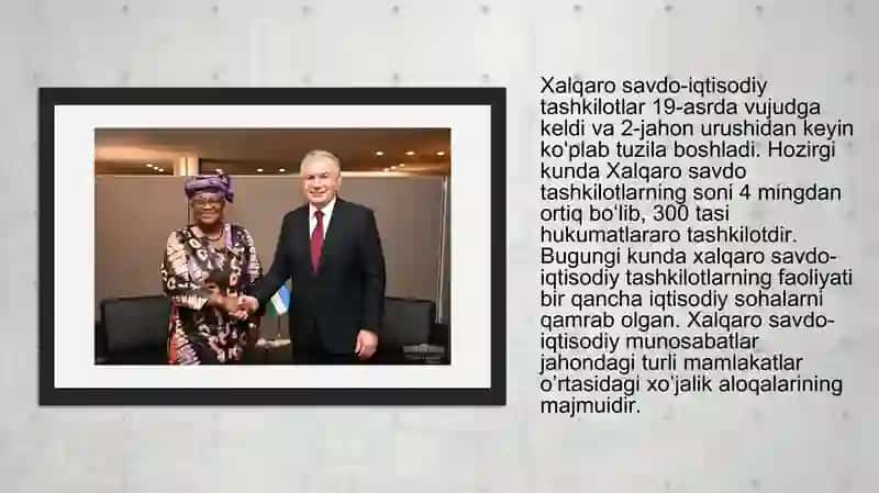 Jahon savdo tashkilotining jahon savdosidagi tutgan o`rni, maqsad va vazifalari 3