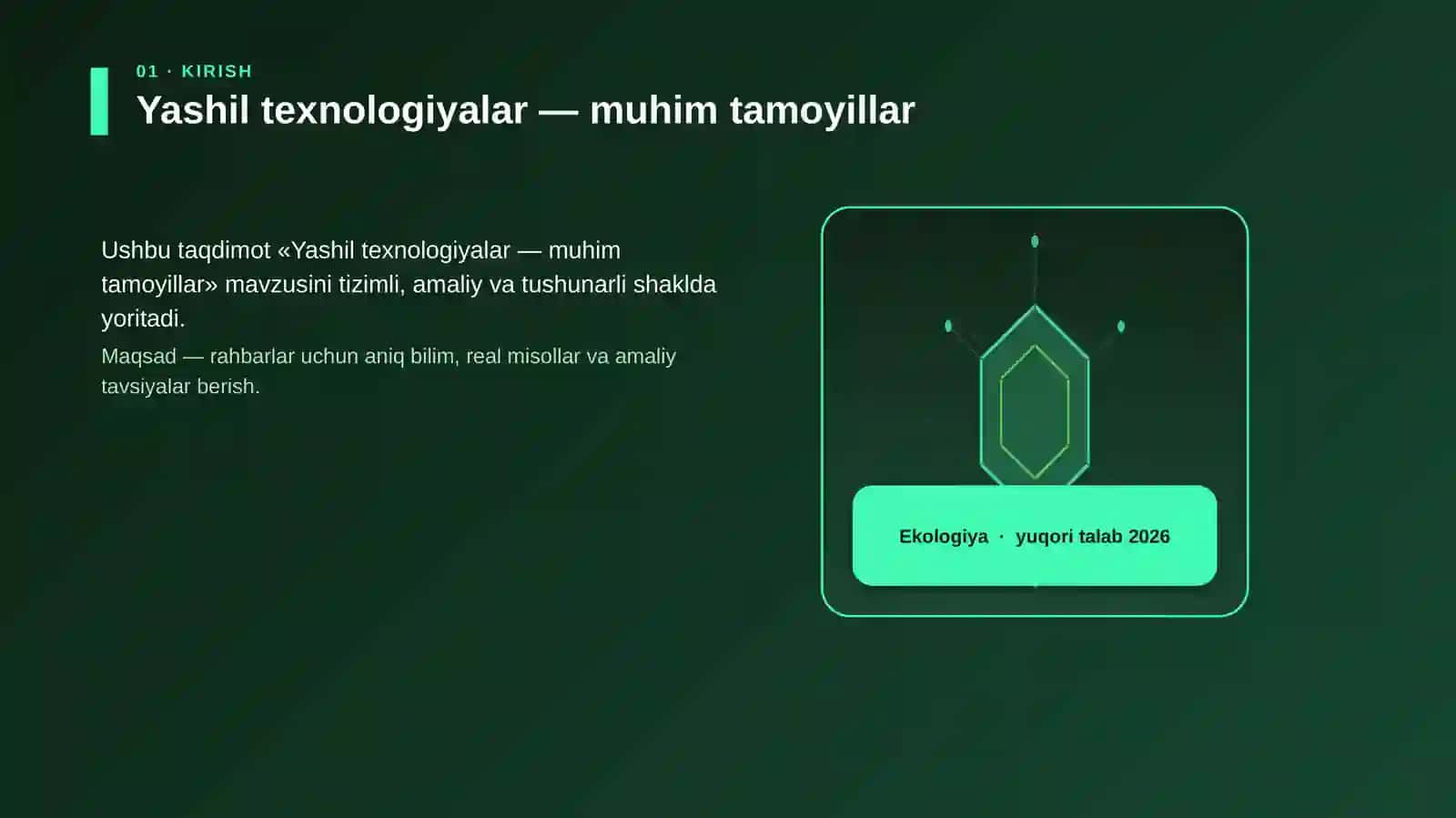 Yashil texnologiyalar — muhim tamoyillar 3